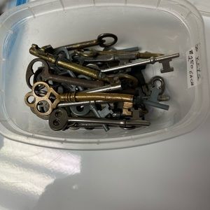 Skeleton keys 30 smaller ones.  8 bigger ones.